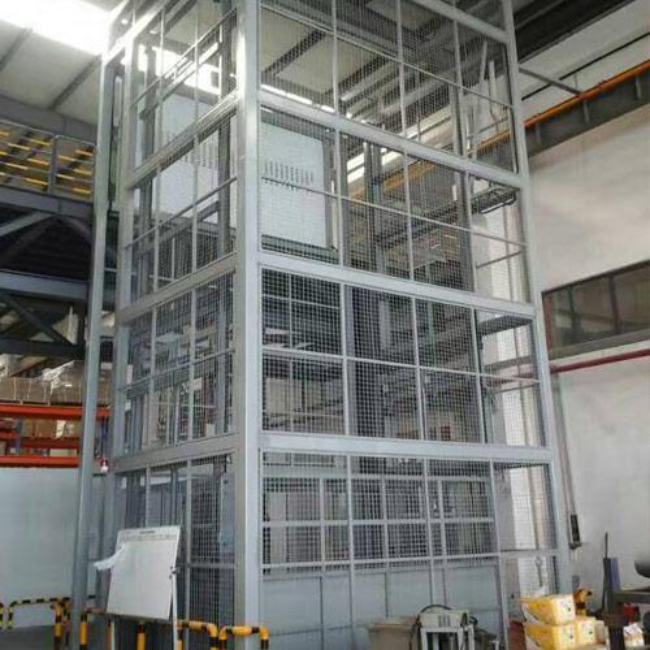 青河导轨式升降平台货梯